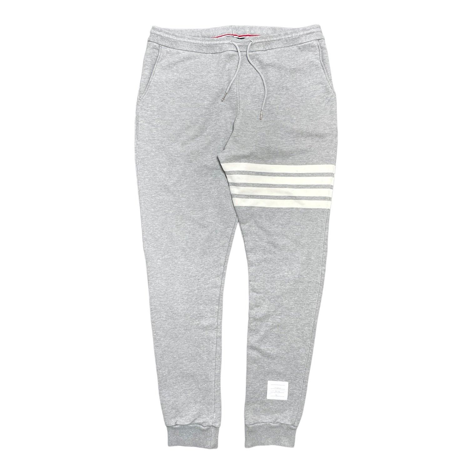 image of Thom Browne Engineered 4-Bar Classic Sweatpants Grey, Men's (Size 33)