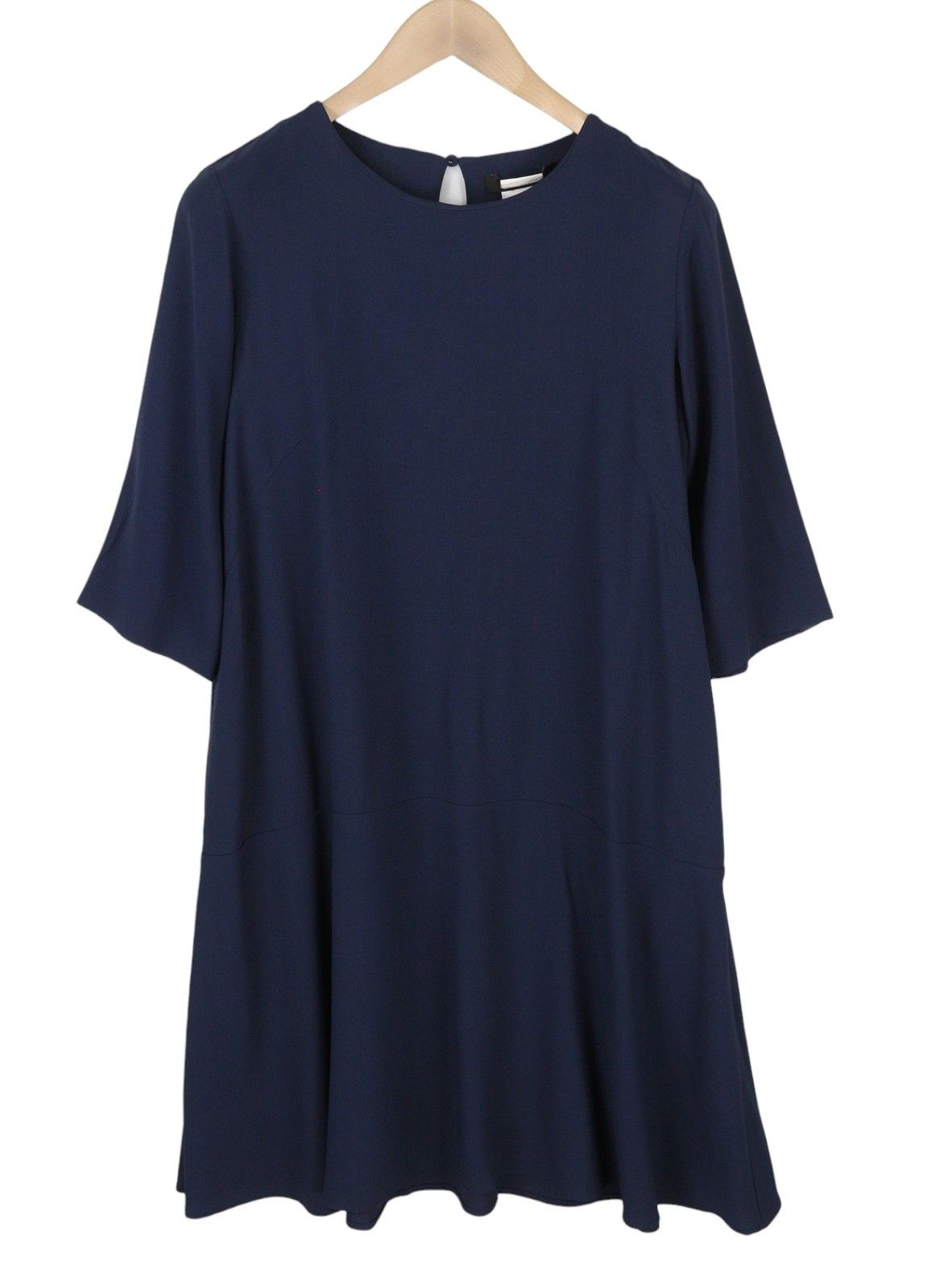 Max Mara WEEKEND EU36 Dark Blue 3/4 Sleeve Dress 88913 Size S / US 4 / IT 40 - 2 Thumbnail