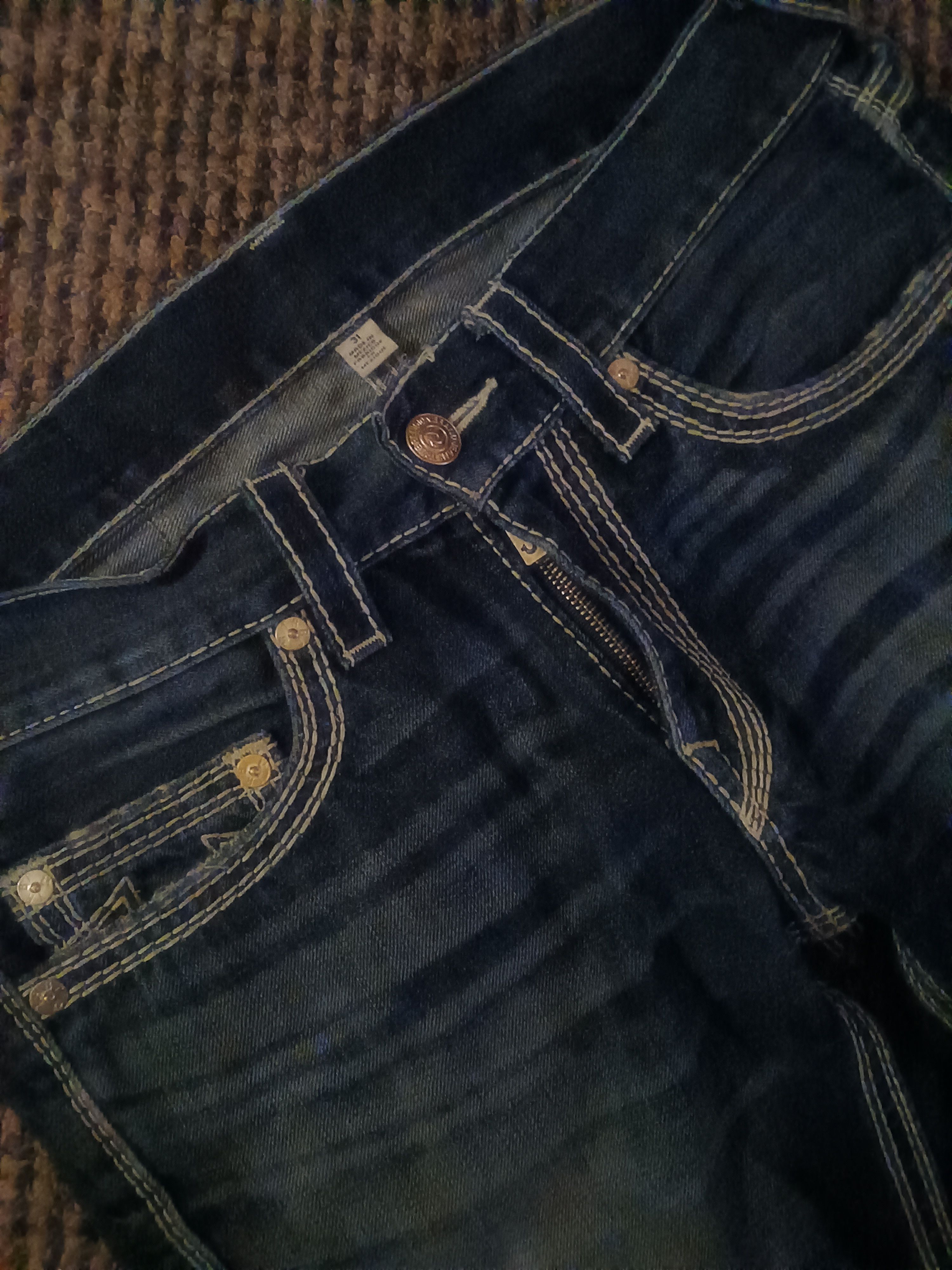 True Religion 🔥🔥 Vintage rare TRUE RELIGION Straight Big QT Size US 31 - 4 Thumbnail