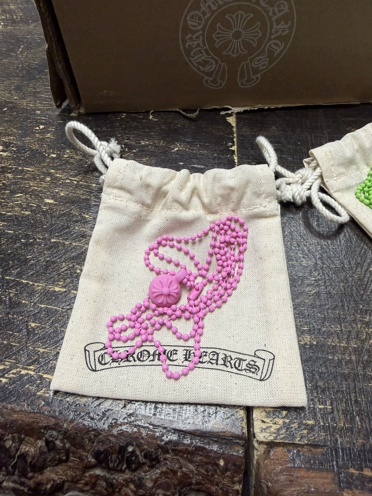 Chrome Hearts Chrome Hearts Pink Crossball Chain Size ONE SIZE - 1 Thumbnail