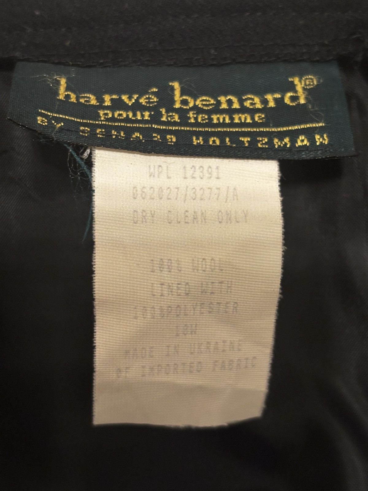 Harve Benard Women’s black wool Pants.wp3112 Size 36" / US 14 / IT 50 - 10 Thumbnail