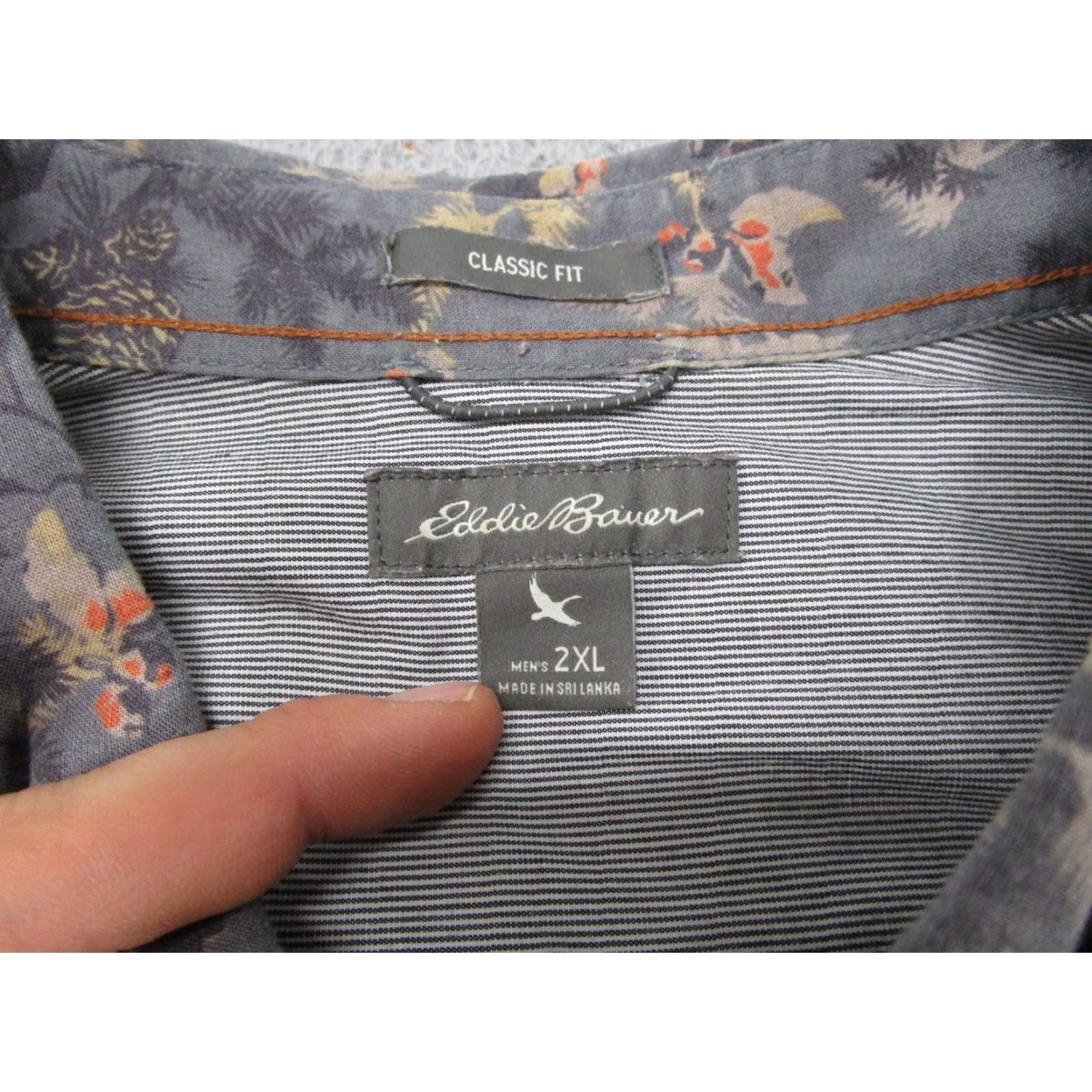 Eddie Bauer Eddie Bauer Button-Up Hawaiian Shirt Mens 2XL Multicolor Cotton Short Sleeve Beach Pattern Pine Cone All Over Print Style Shirt Size US XXL / EU 58 / 5 - 2 Thumbnail