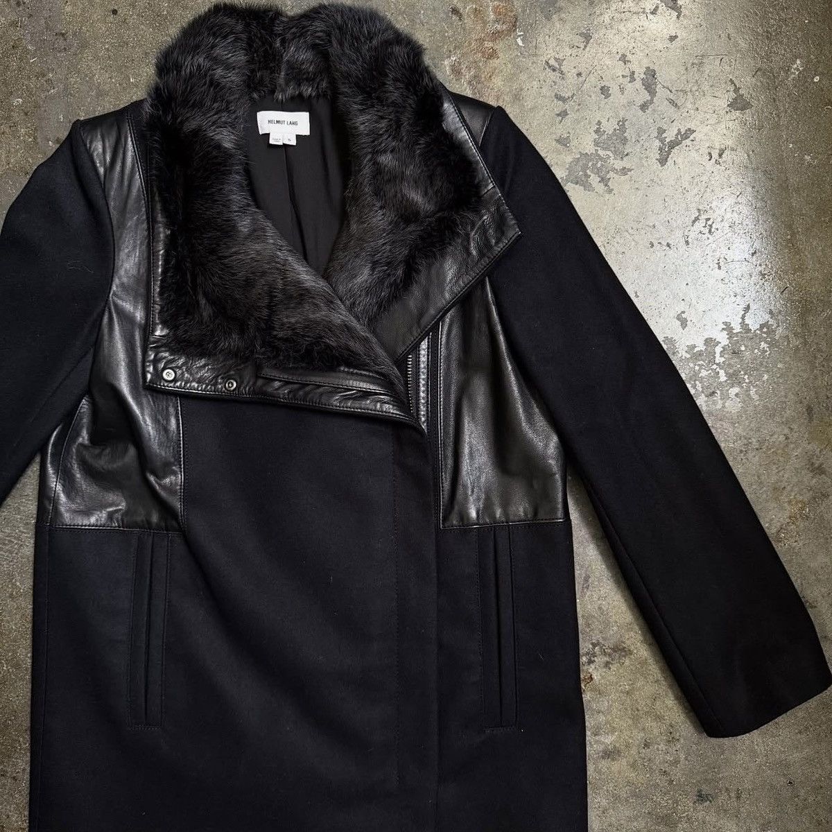 Helmut Lang HELMUT LANG RABBIT FUR TRENCH- BLACK - S Size S / US 4 / IT 40 - 4 Thumbnail