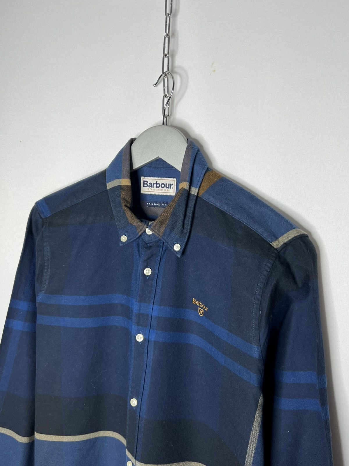 Barbour Vintage Barbour Striped Long Sleeve Shirt Rare Size US S / EU 44-46 / 1 - 3 Thumbnail