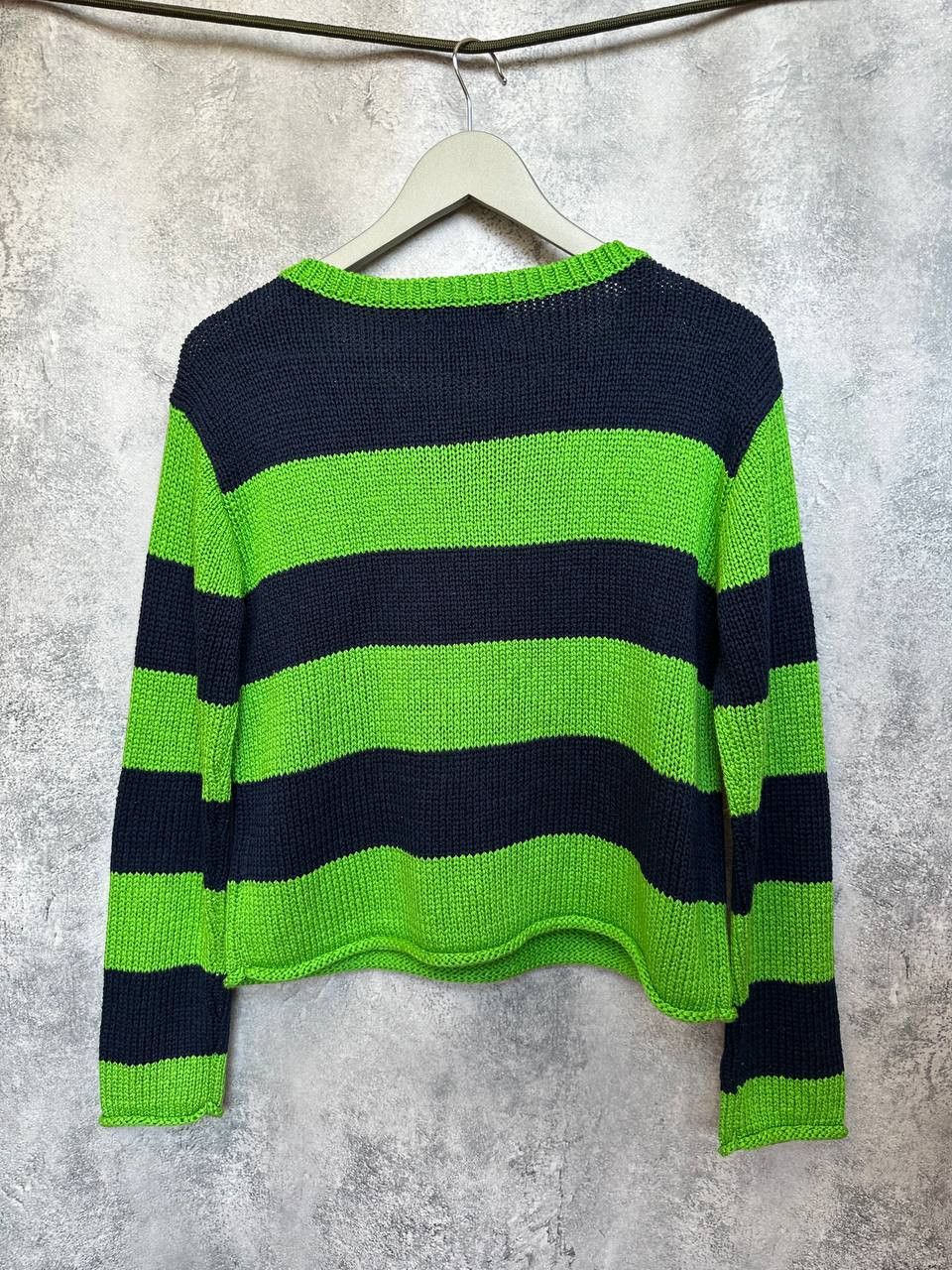 Lauren Ralph Lauren Lauren Ralph Lauren Vintage Acrylic Striped Knit Sweater Size L / US 10 / IT 46 - 3 Thumbnail
