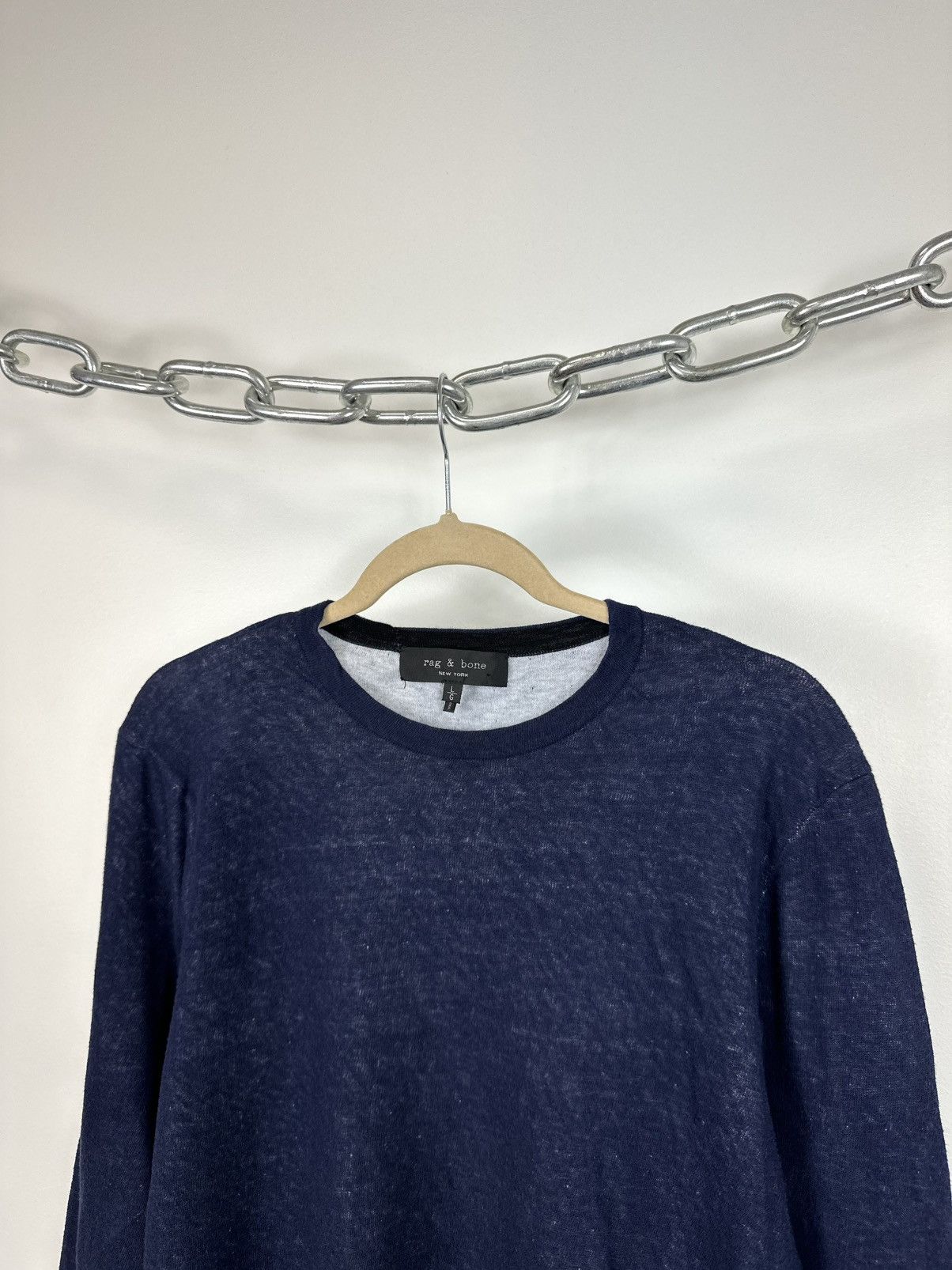 Rag & Bone Vintage Rag & Bone Avant Garde Designer Lightweight Sweater Size US L / EU 52-54 / 3 - 3 Thumbnail