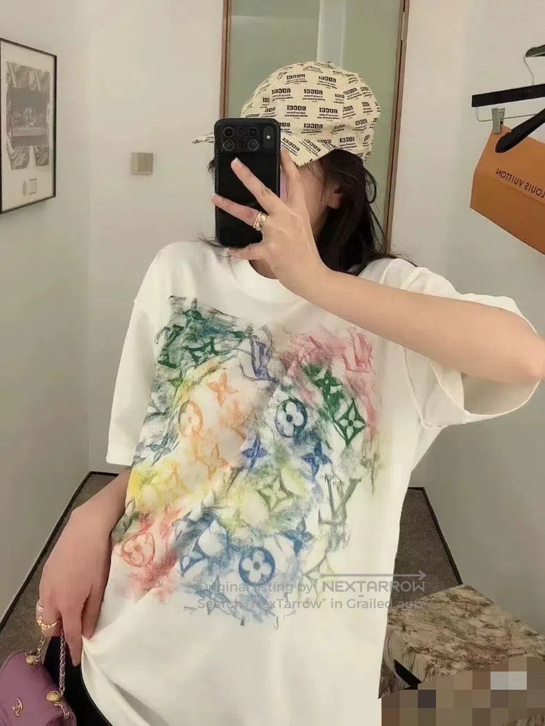 Louis Vuitton Louis Vuitton Crayon watercolor three-flower logo half-sle Size US L / EU 52-54 / 3 - 2 Thumbnail