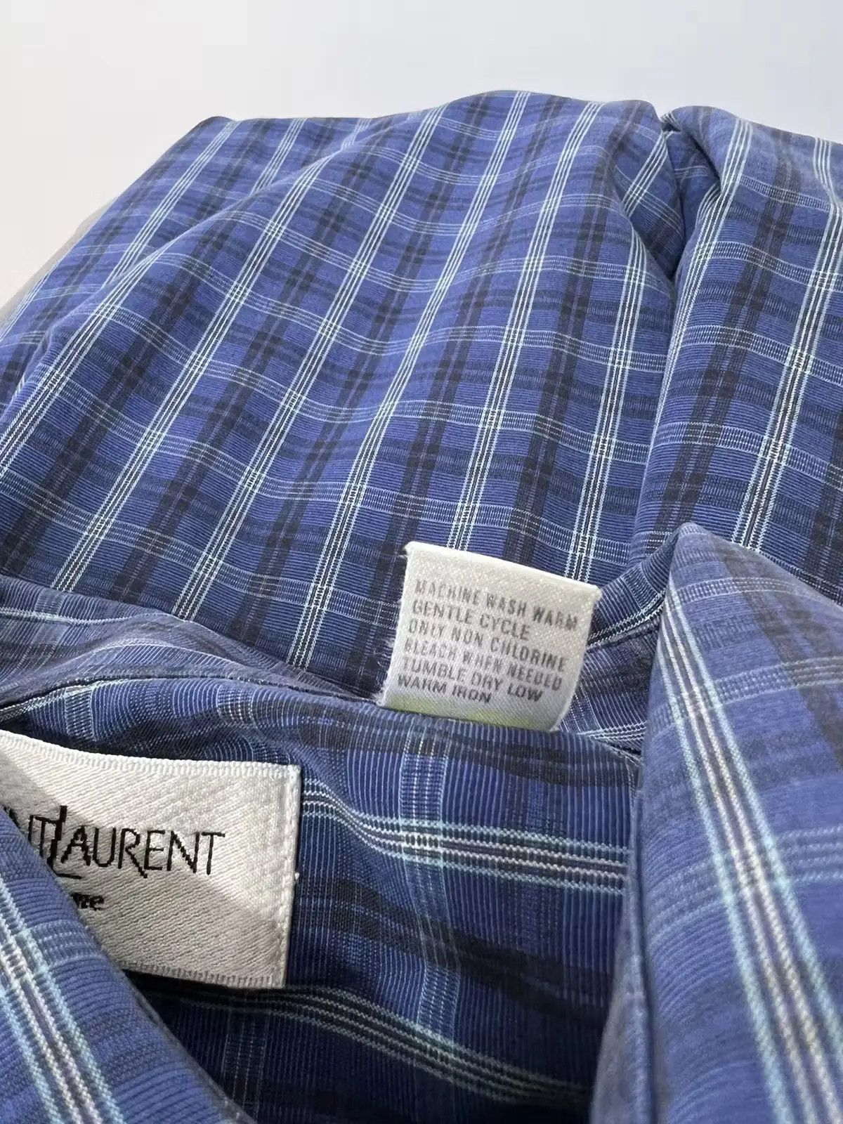Designer × Vintage × Yves Saint Laurent Vintage Yves Saint Laurent shirt Size US L / EU 52-54 / 3 - 5 Thumbnail
