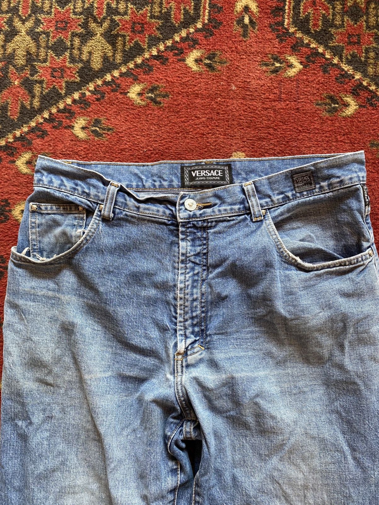 Versace Vintage Versace Jeans Distessed dirty Balenciaga Style Size US 38 / EU 54 - 8 Thumbnail