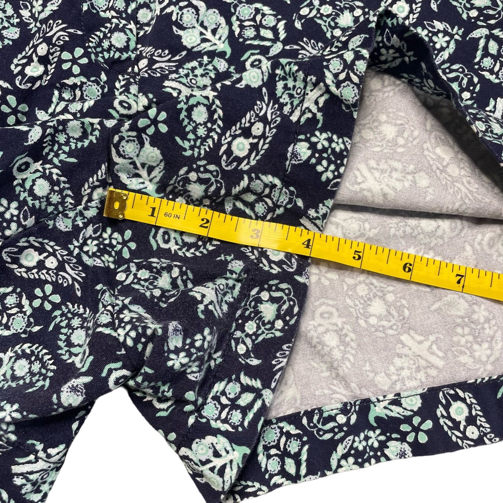 Loft NWOT Loft Cotton Paisley Shorts Size 38" / US 16 / IT 52 - 9 Thumbnail
