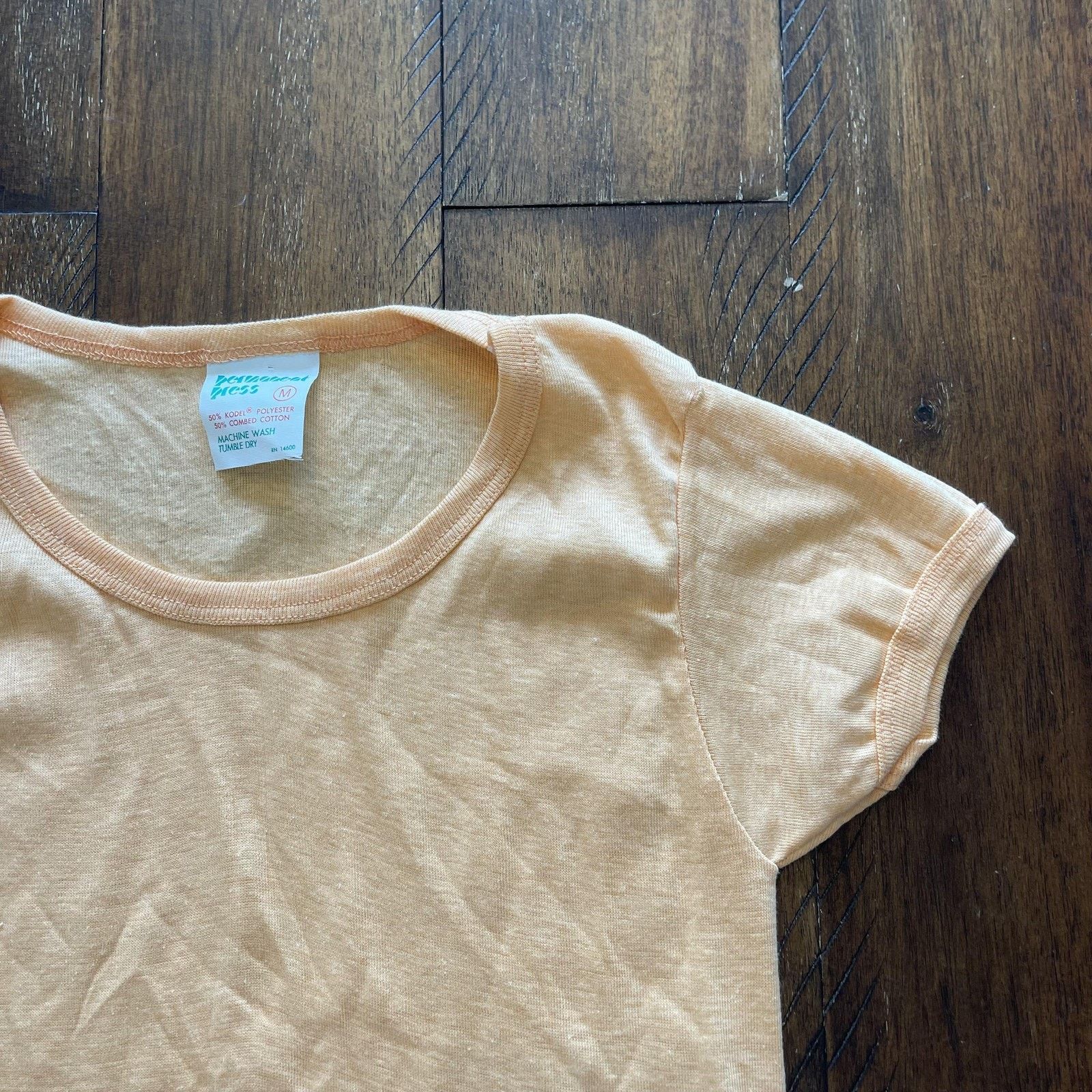 Vintage Permanent Press Shirt Womens M Crewneck Soft Retro Top Size M / US 6-8 / IT 42-44 - 3 Thumbnail