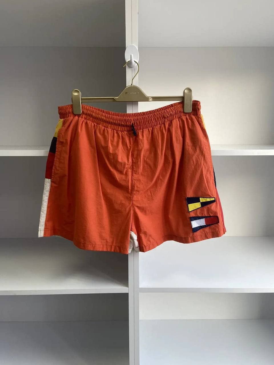 Tommy Hilfiger × Vintage Vintage 90s Tommy Hilfiger Nylon Shorts Size US 32 / EU 48 - 3 Thumbnail
