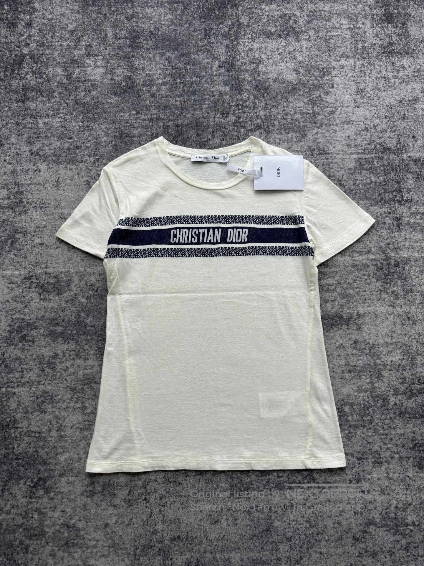 Dior Dior Slogan Logo Short Sleeve. Size XS / US 0-2 / IT 36-38 - 1 Thumbnail