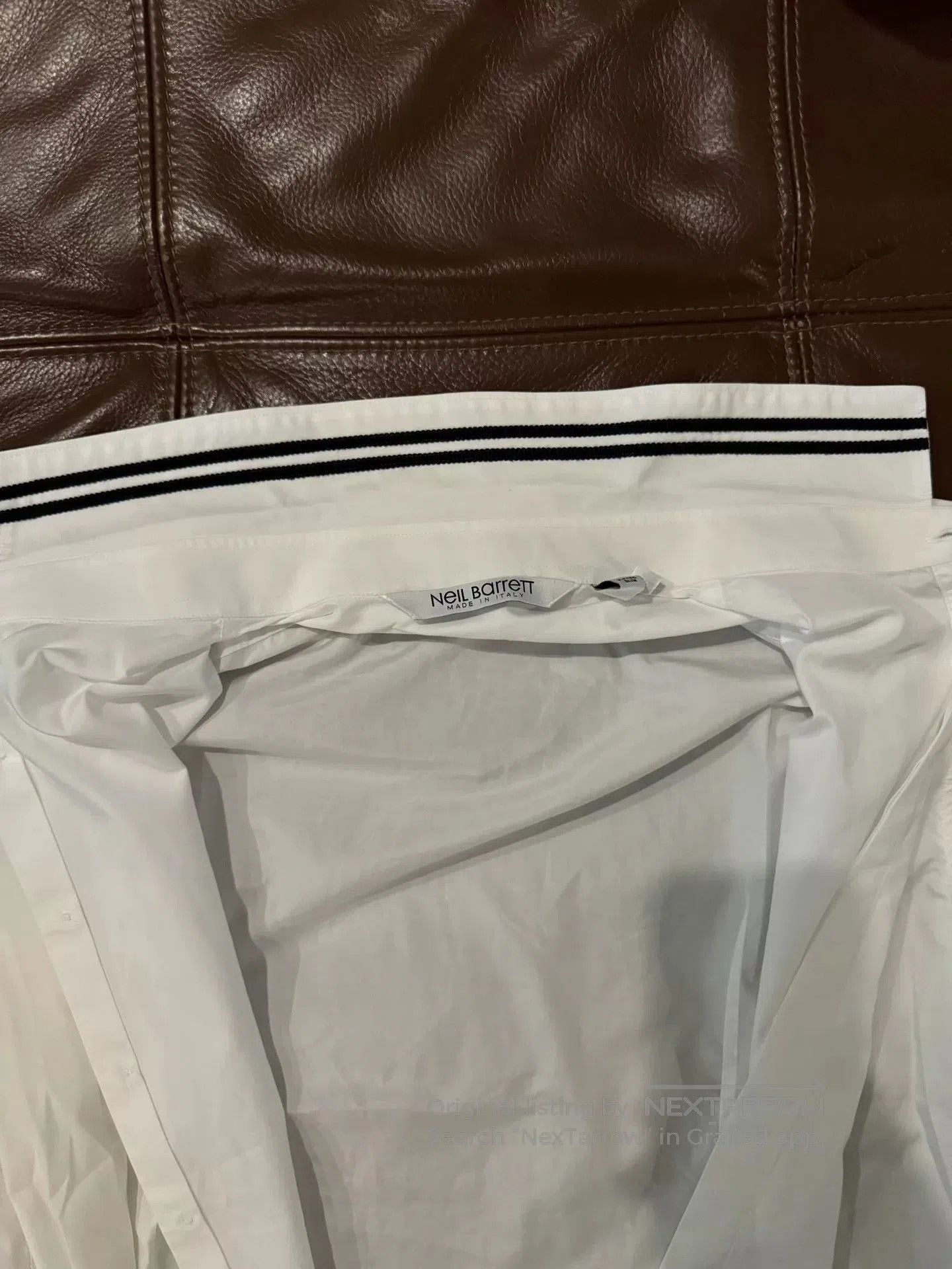 Neil Barrett slim fit white collared shirt. Size US M / EU 48-50 / 2 - 3 Thumbnail