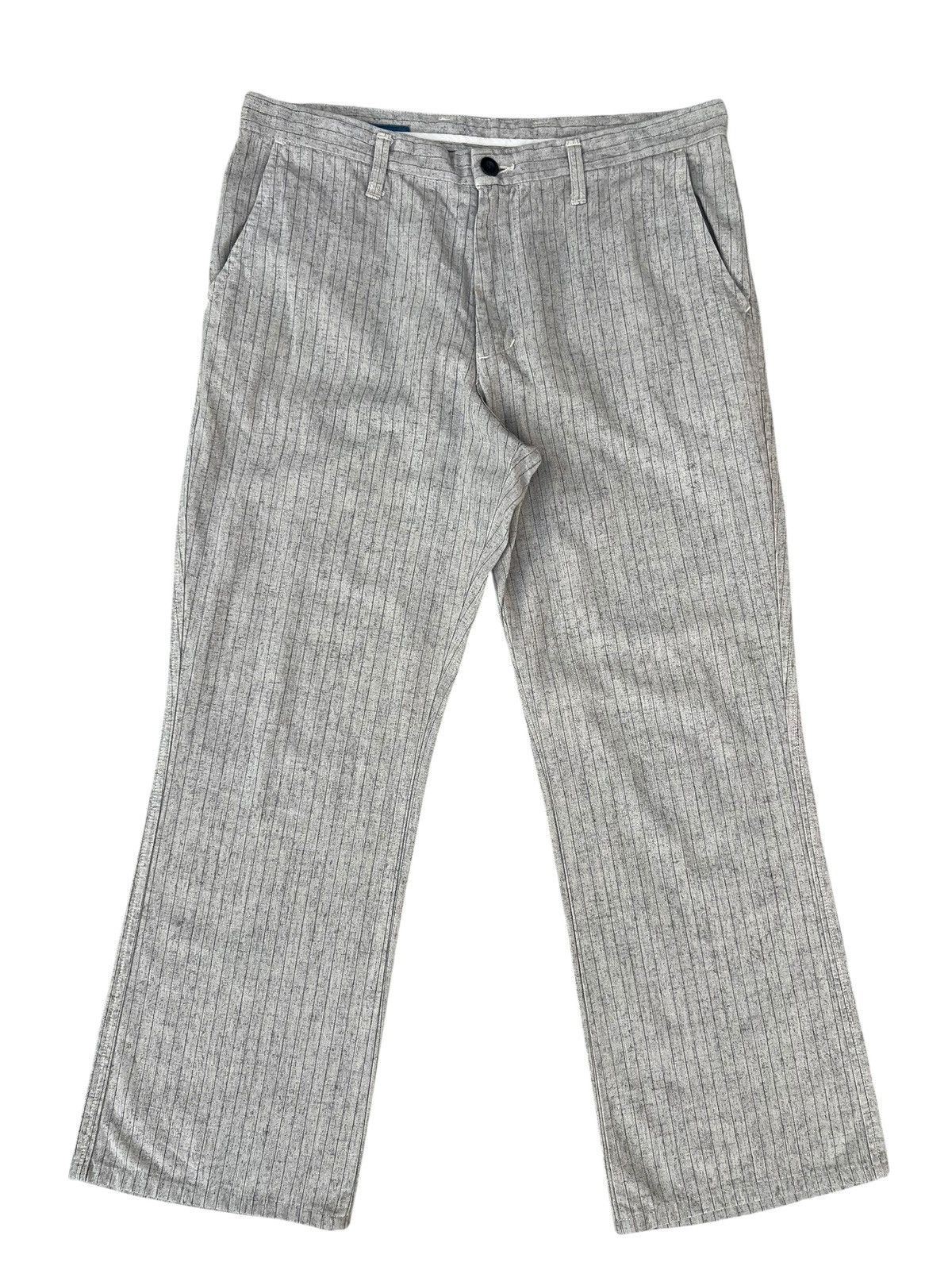 Vintage Japanese Brand BLUE WAY Made in Japan Striped Pant Size US 34 / EU 50 - 1 Thumbnail