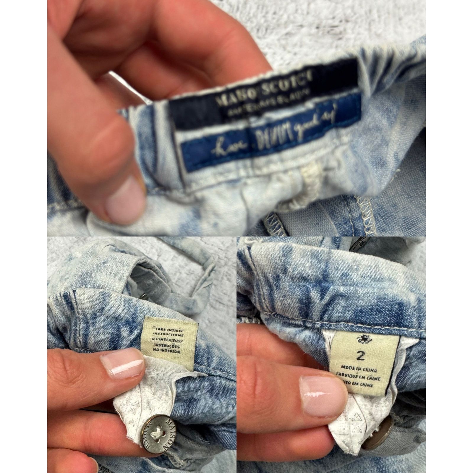 Scotch & Soda Maison Scotch Amsterdam Women's Straight Pants Size 26" / US 2 / IT 38 - 7 Thumbnail