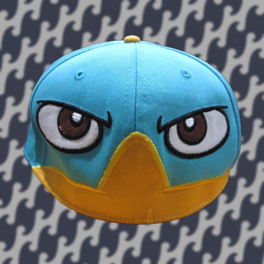 Disney Disney Hat Cap Fitted Mens One Size Blue Phineas & Ferb Platypus ...
