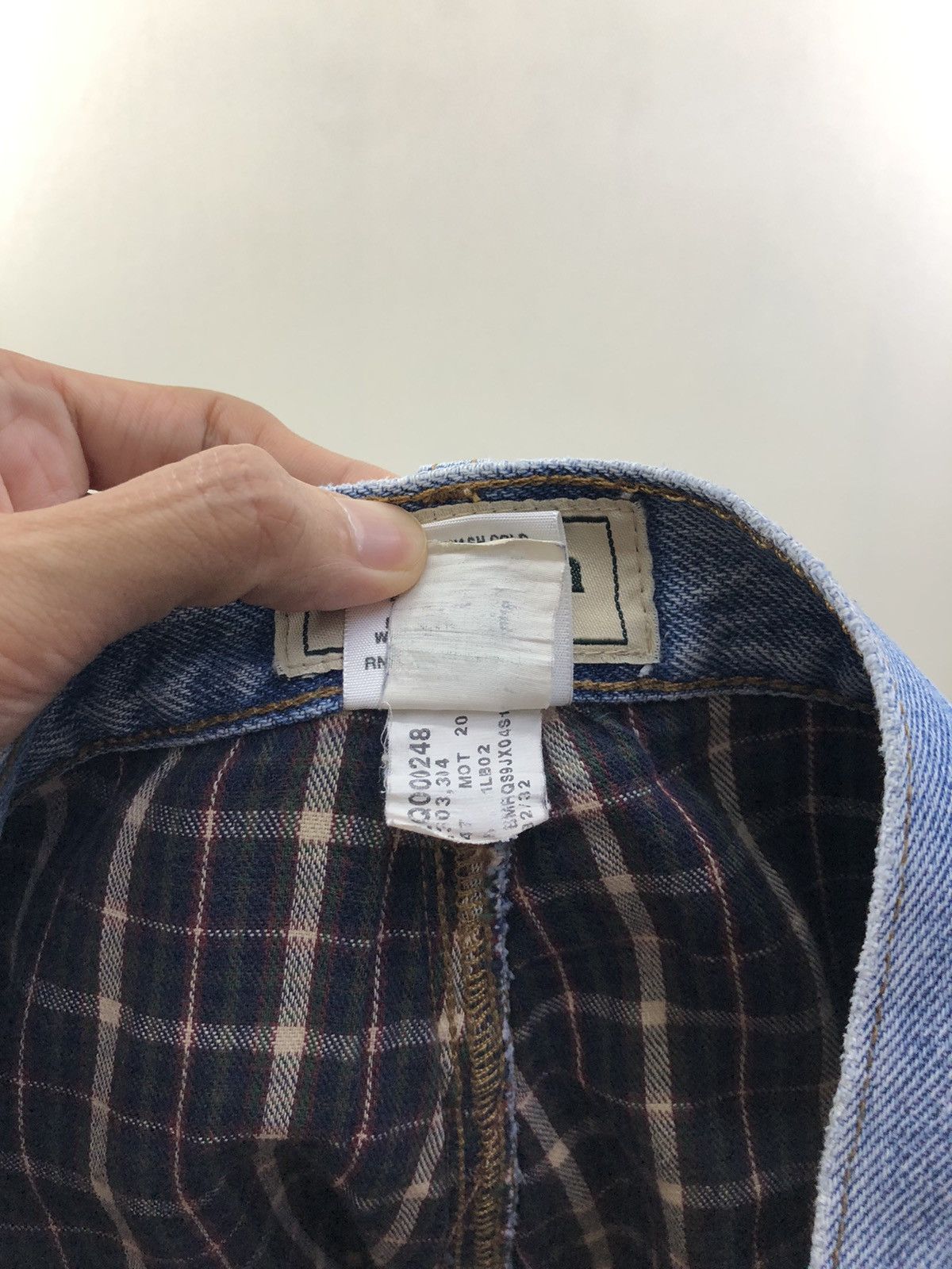 L.L. Bean Vintage L.L. Bean Lined Distressed Faded Blue Jeans Size US 31 - 25 Thumbnail