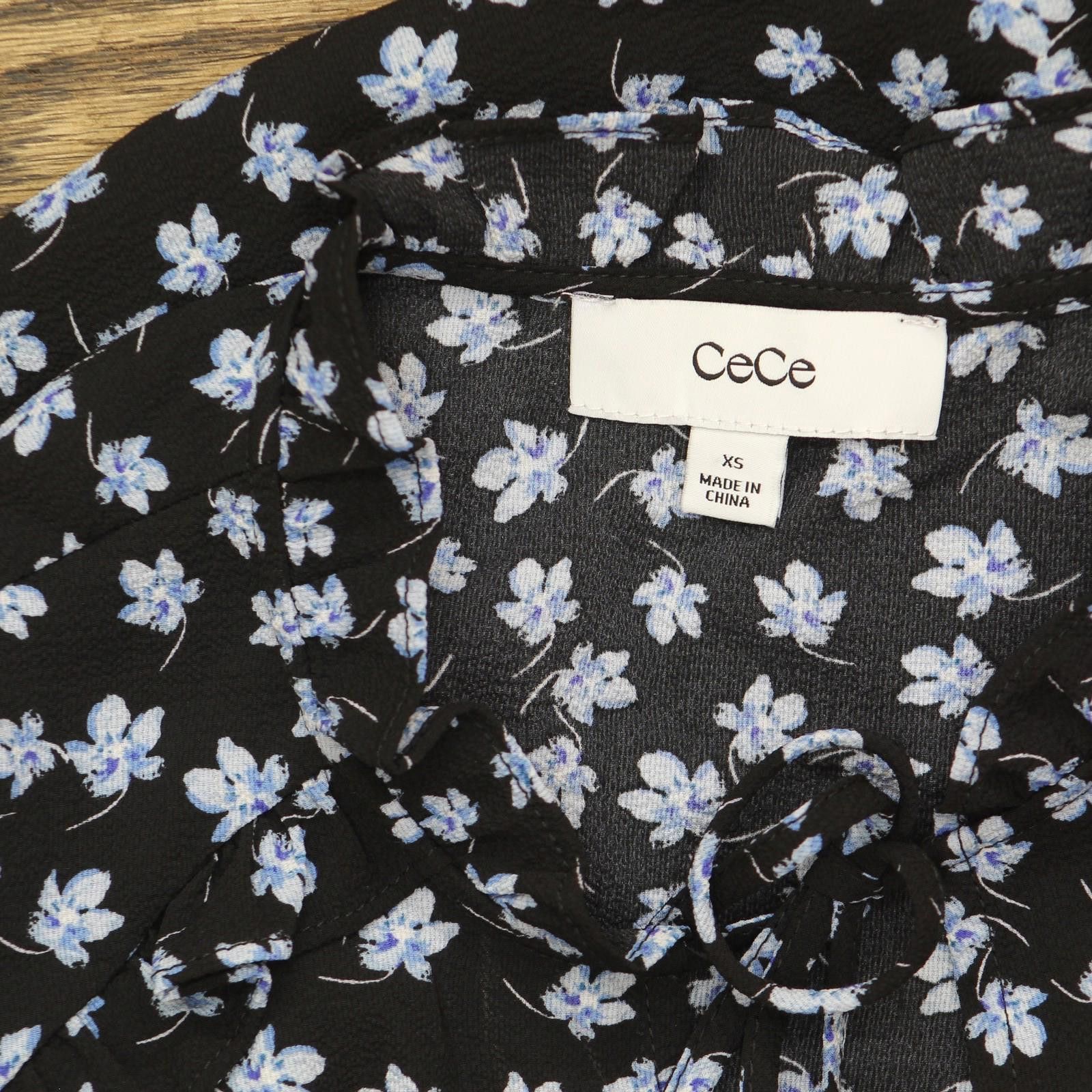 Opening Ceremony Nwt Cece Tie Neck Floral Print Blouse 7033067 Rich Black Xs Size XS / US 0-2 / IT 36-38 - 4 Thumbnail