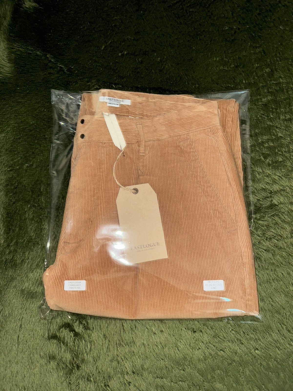 EASTLOGUE [M] Eastlogue Relax Fit Pleated Corduroy Trouser Light Brown Size US 32 / EU 48 - 11 Thumbnail