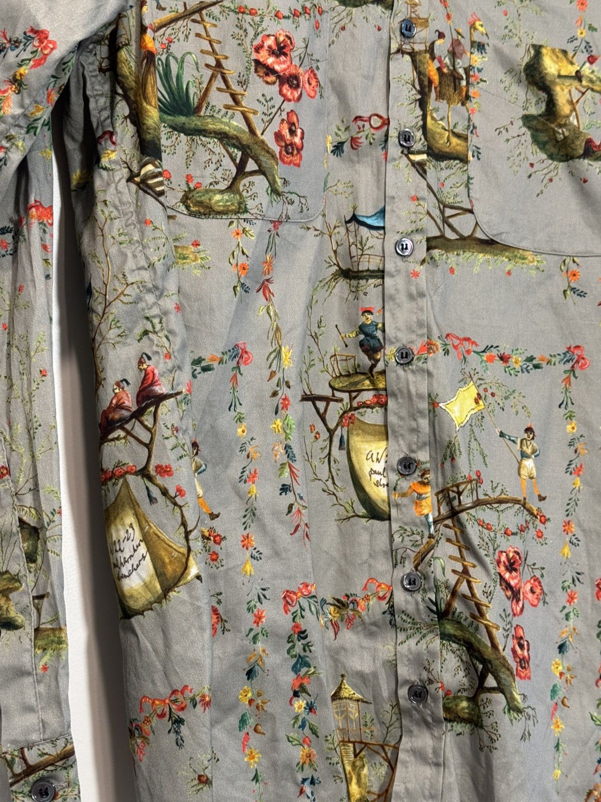 Paul Harnden Shoemakers Chinoiserie 2 printed shirt Size US L / EU 52-54 / 3 - 3 Thumbnail