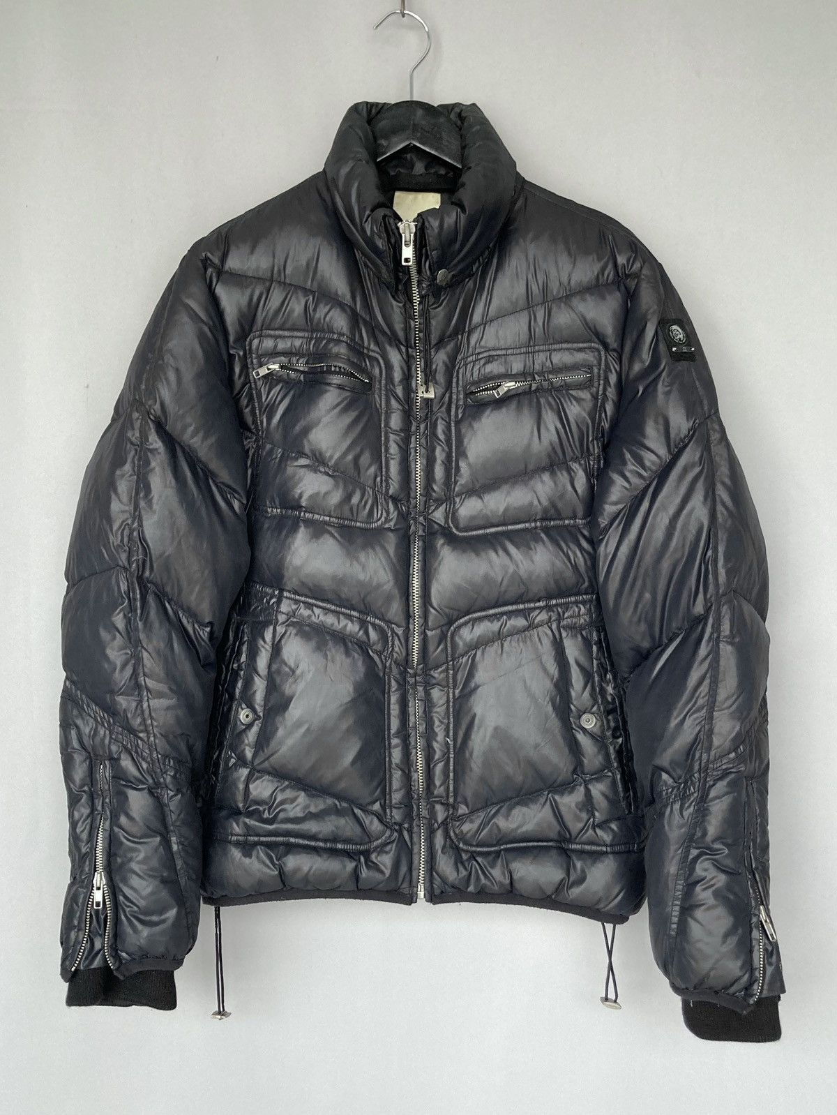 image of Vintage Diesel Puffer Down Fill Jacket in Navy, Men's (Size XL)