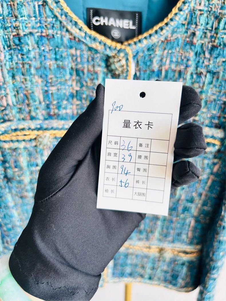 Chanel Chanel Egyptian series peacock blue and green coat Size XS / US 0-2 / IT 36-38 - 7 Thumbnail