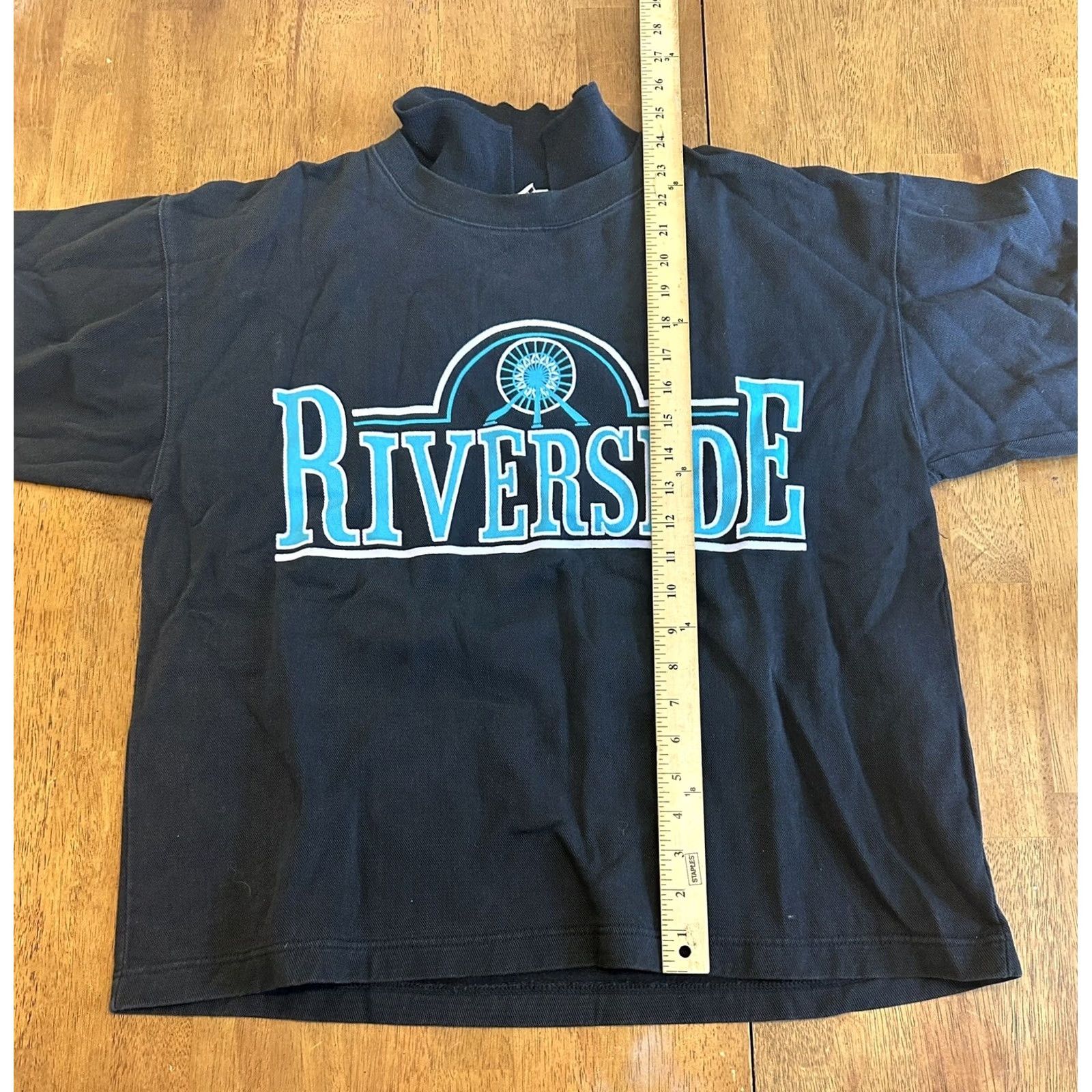 Vintage VINTAGE Black M Crewneck Sweatshirt MV Sport 90s camping graphic Live on The Bright Side tent river sunrise Womens Size M / US 6-8 / IT 42-44 - 5 Thumbnail