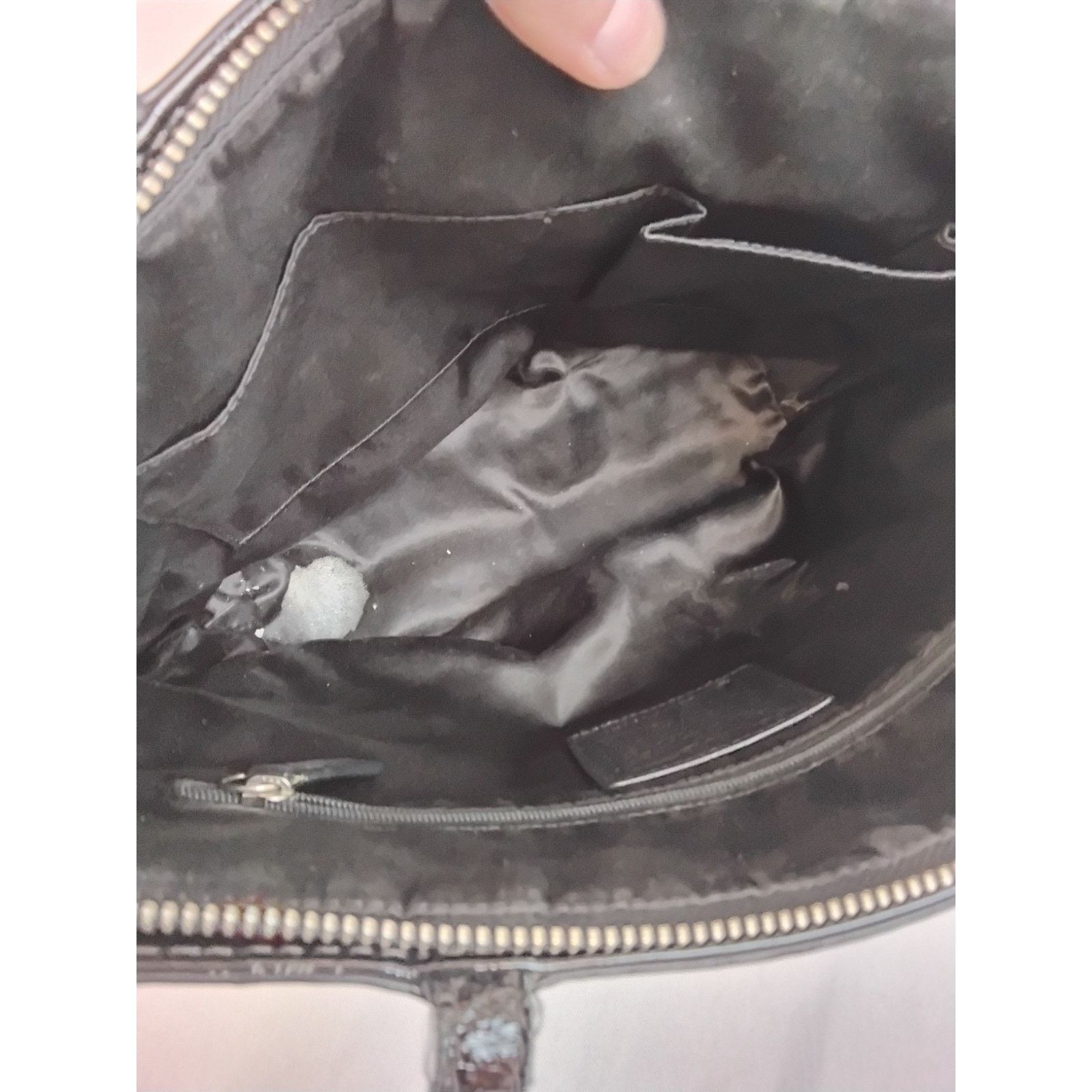 Coach Coach Signature Stitch Tote Bag Black Patent Leather Size ONE SIZE - 19 Thumbnail