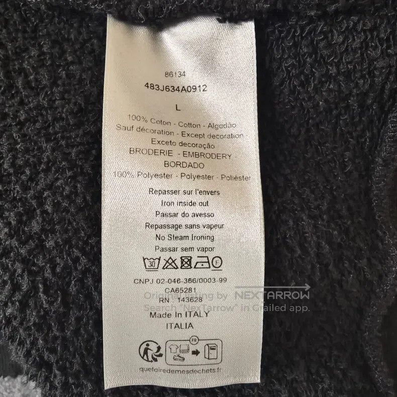 Dior Dior Logo letter embroidery ribbed round-neck loose long-s Size US L / EU 52-54 / 3 - 5 Thumbnail