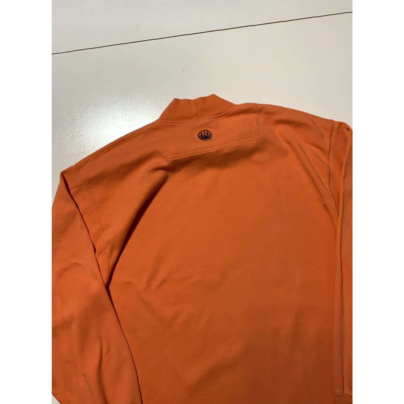 Vintage Beretta Italian Firearms Weapons Orange Mock Neck L/S Embroidered Shirt MD Size US M / EU 48-50 / 2 - 5 Thumbnail