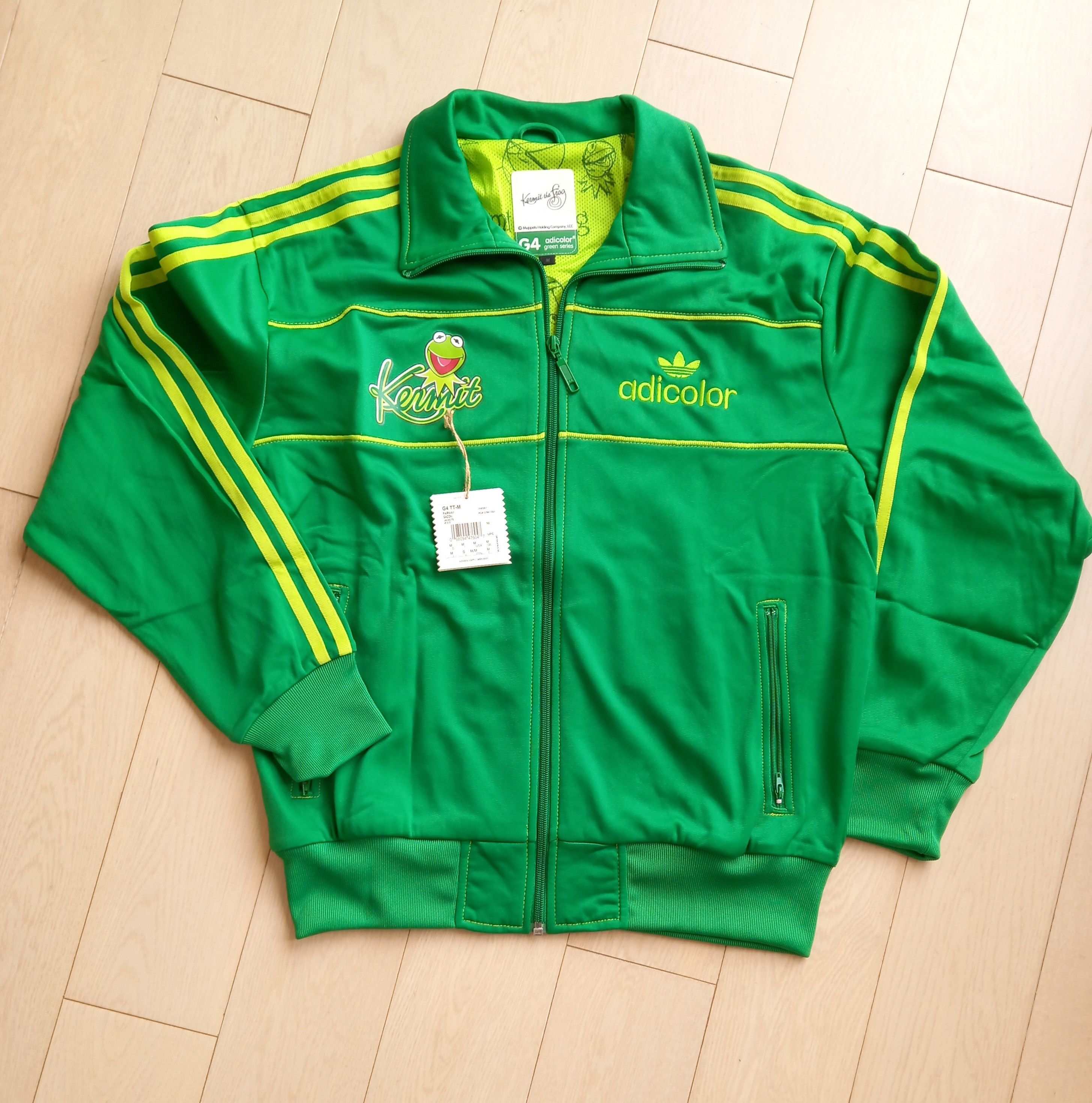 Adidas Archival Clothing rare w tag 2006 Adidas Adicolor Kermit the Frog Jacket sz M Grailed