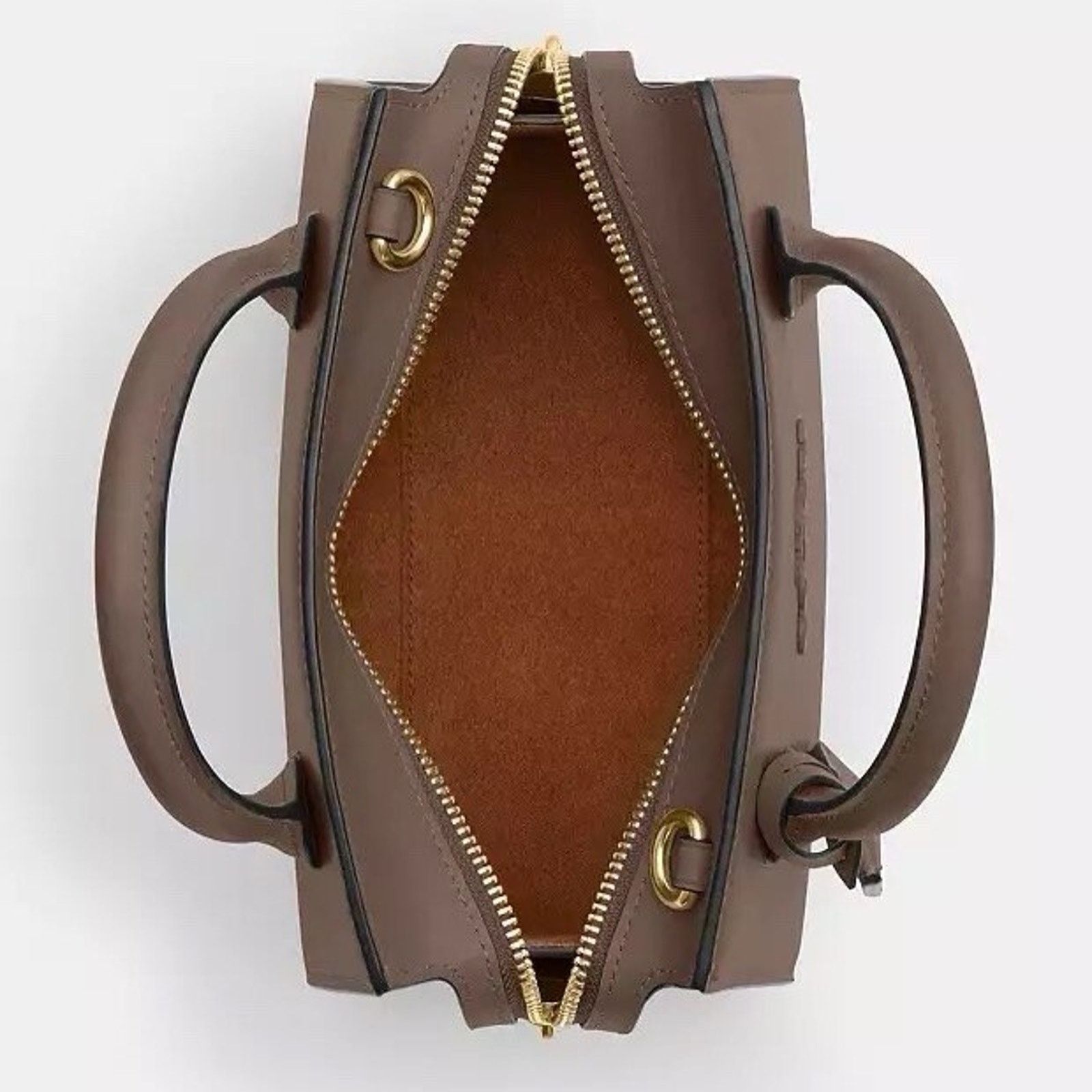 Coach New COACH Andrea Carryall Shoulder Bag CP081 Gold/Dark Stone Size ONE SIZE - 8 Thumbnail