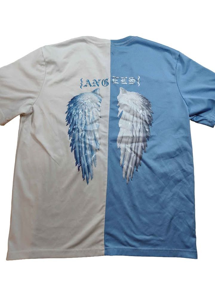 Shein Men's SHEIN Color Block Angel Wings T-Shirt Size Small Size US S / EU 44-46 / 1 - 1 Thumbnail