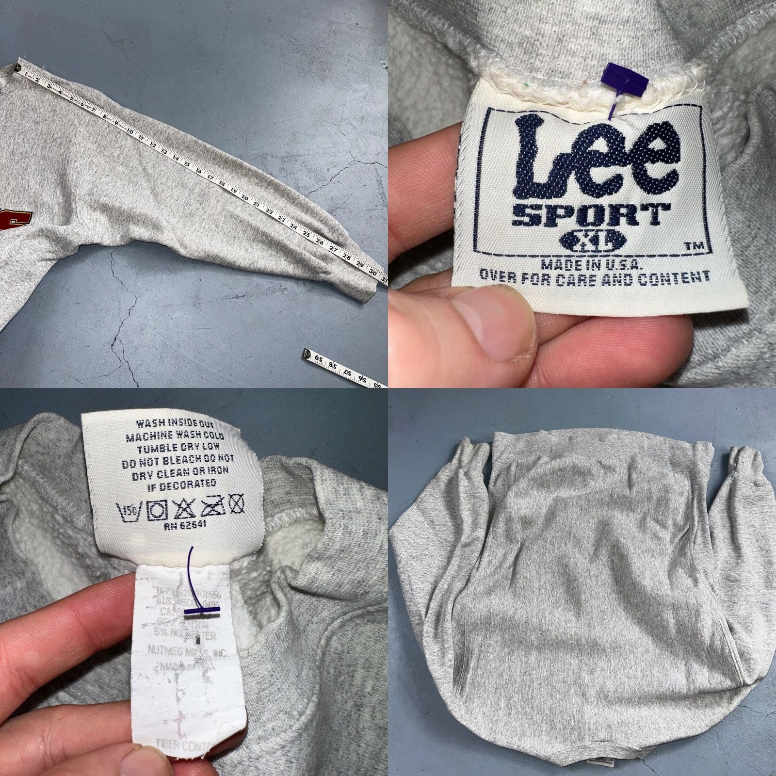 Lee Lee NFL Kansas City Chiefs Crewneck Gray 90s XL Vintage USA Reverse Weave Sweatshirt Men Size US XL / EU 56 / 4 - 8 Thumbnail