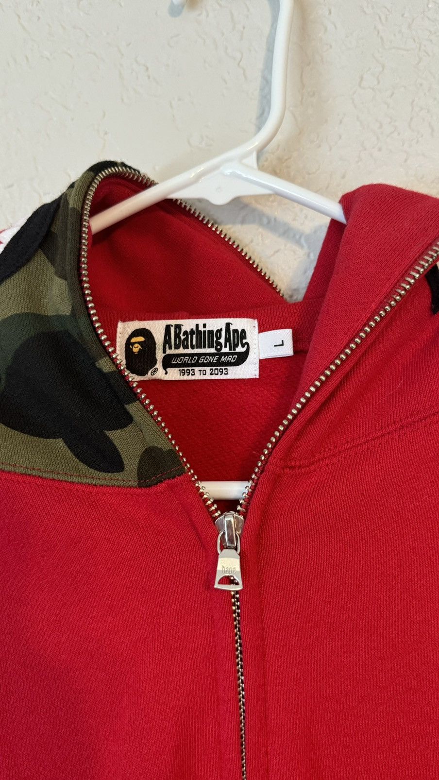 Bape 1st Camo Shark Full Zip Hoodie Size US L / EU 52-54 / 3 - 6 Thumbnail
