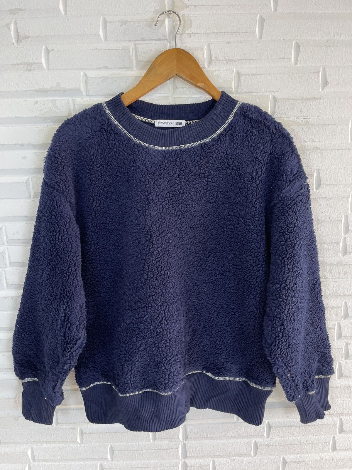 JW Anderson 00’ JW ANDERSON Sherpa Fleece Sweater Size US M / EU 48-50 / 2 - 2 Thumbnail