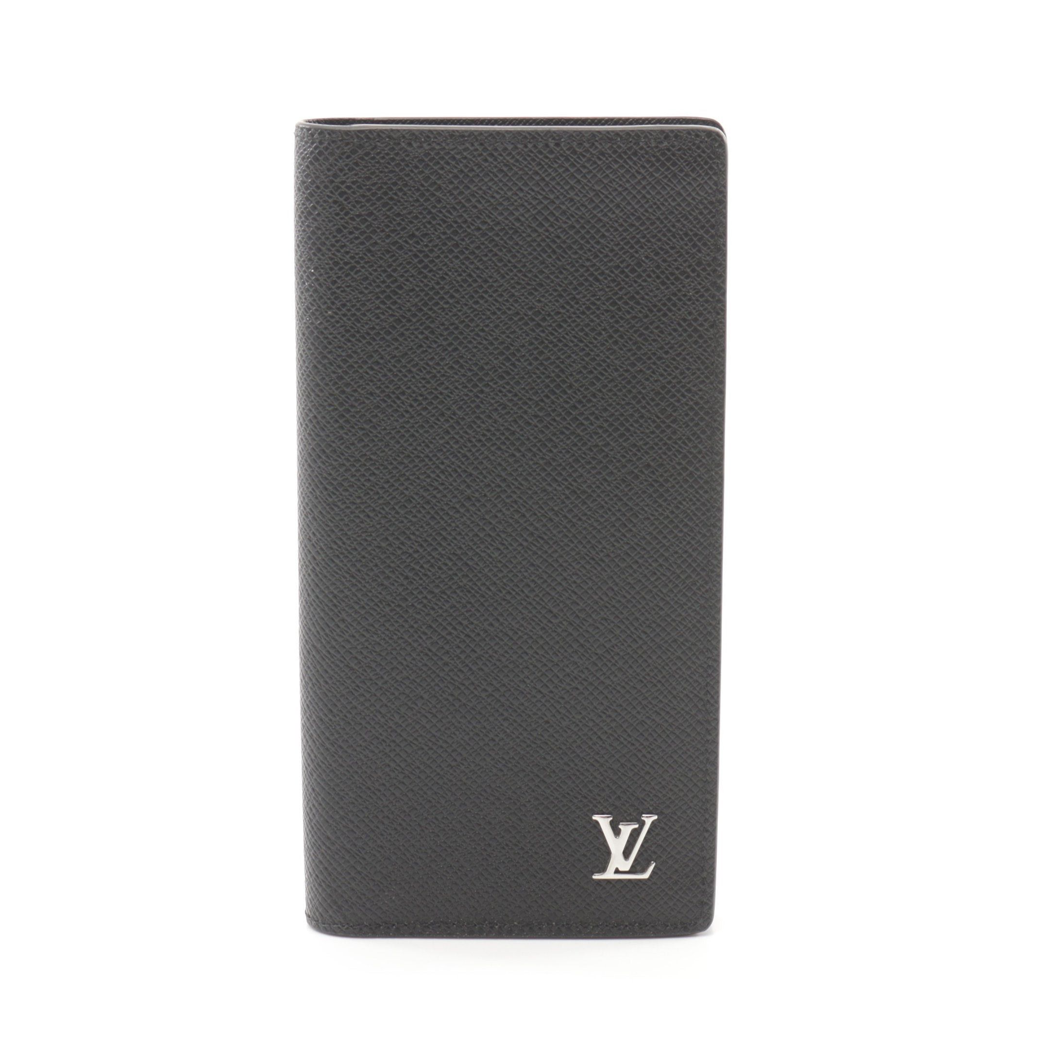 Louis Vuitton Louis Vuitton Portefeuil Brother Taiga Noir Bi-Fold Long Wallet Leather Black Size ONE SIZE - 1 Thumbnail