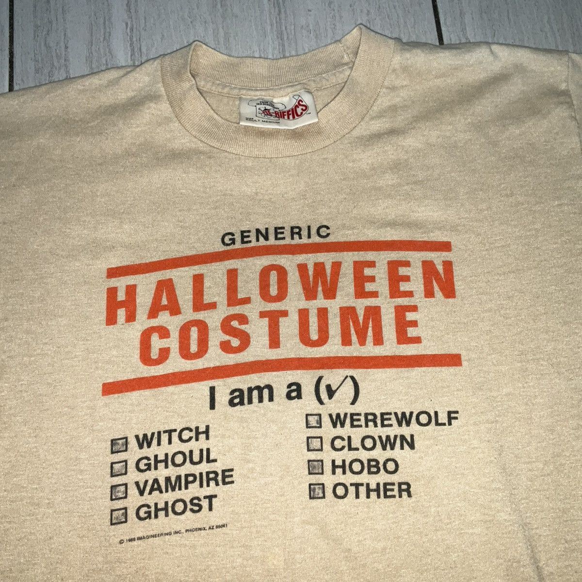 Vintage True Vintage Teerifics Halloween Costume T-shirt Size US S / EU 44-46 / 1 - 1 Thumbnail