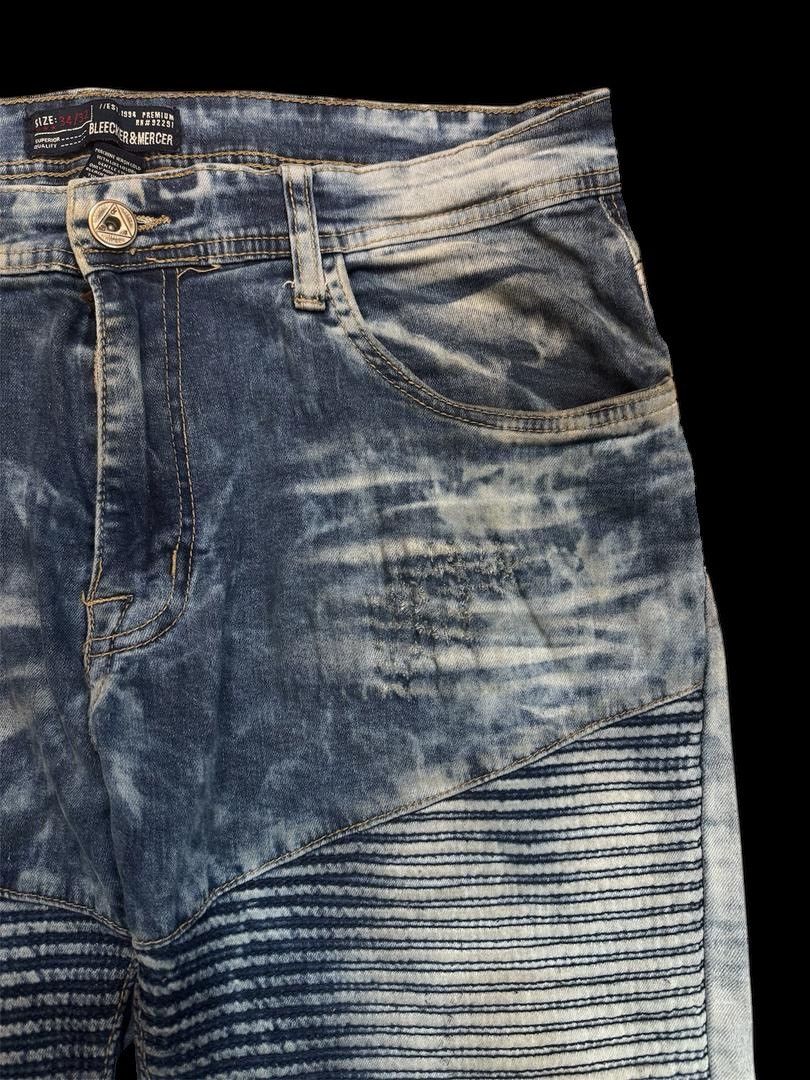 Japanese Brand Japanese bleecker&mercer denim faded wash style jeans Size US 34 / EU 50 - 1 Thumbnail