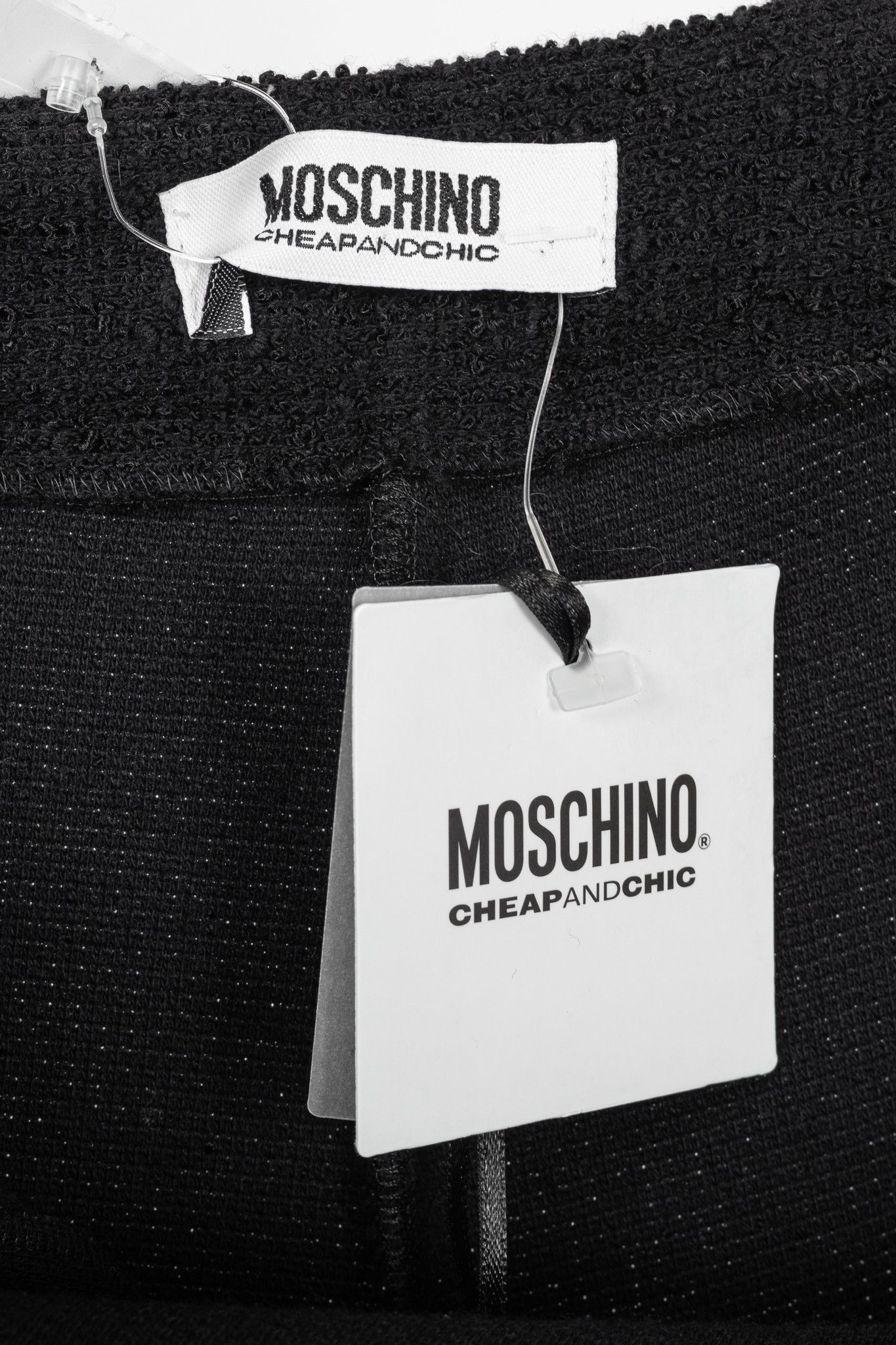 Moschino Moschino Cheap and Chic Boucle-Knit Chain-Belt Skinny Pants Size 27" / US 4 / IT 40 - 8 Thumbnail