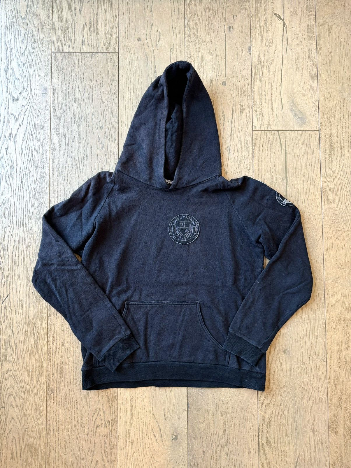 Raf Simons Ss20 Raf Simons Stoned America Patch Hoodie(Black