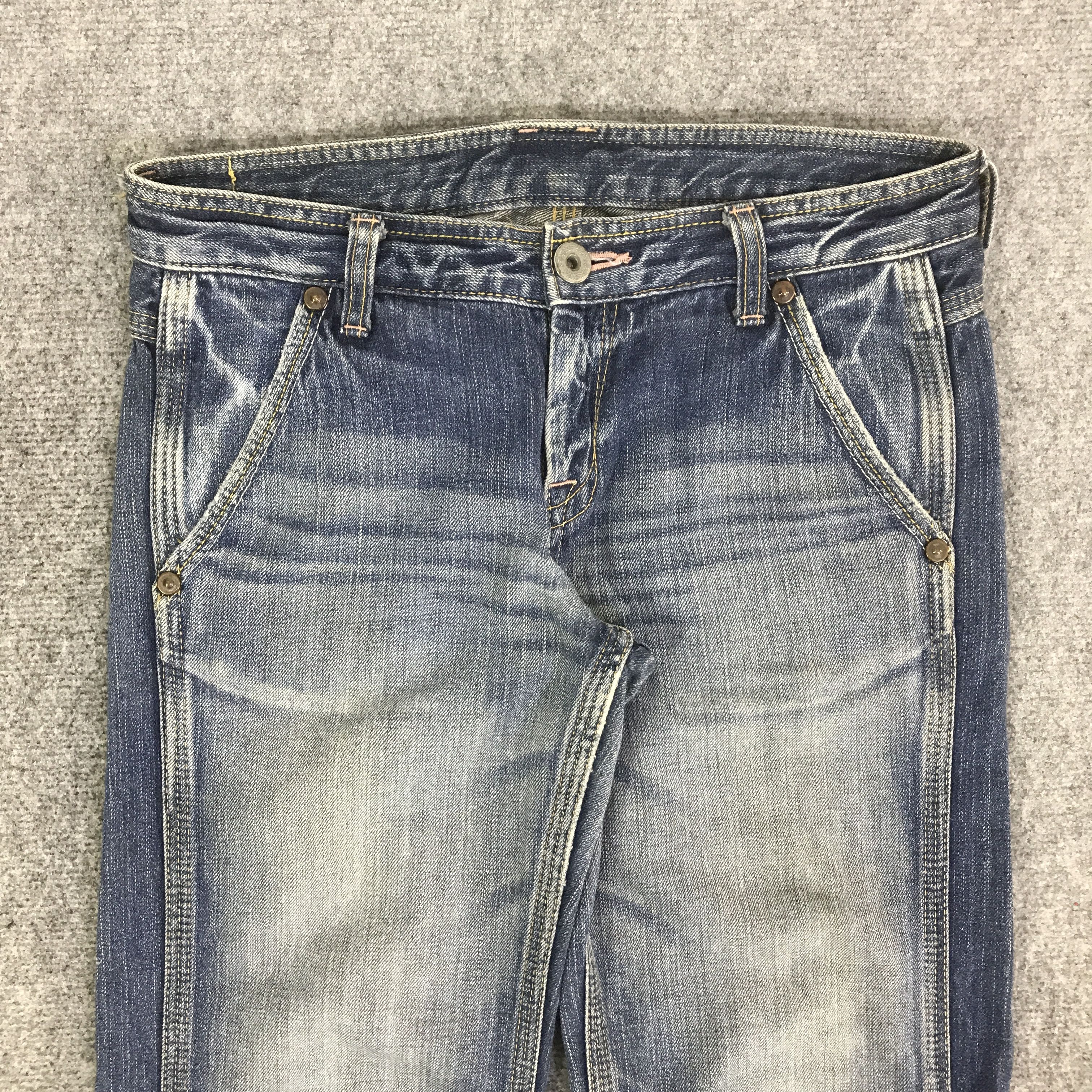 Japanese Brand BAGGY JOHN BULL JAPANESE BRAND DISTRESSED DENIM K118B20 Size US 32 / EU 48 - 2 Thumbnail