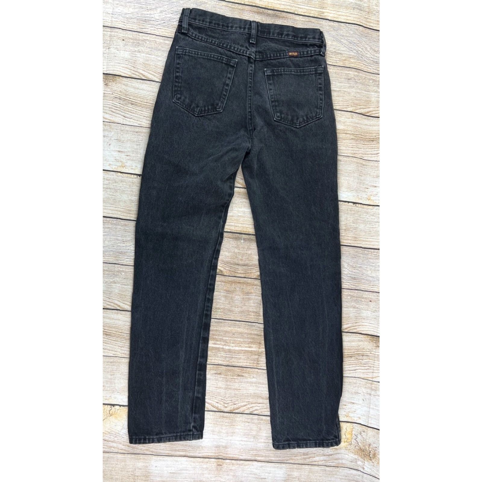 Denime Rustler Mens Jeans Regular Fit Straight Leg Black Denim 30x32 87619CB USA Workwear 90s Cowboy Size US 30 / EU 46 - 2 Thumbnail