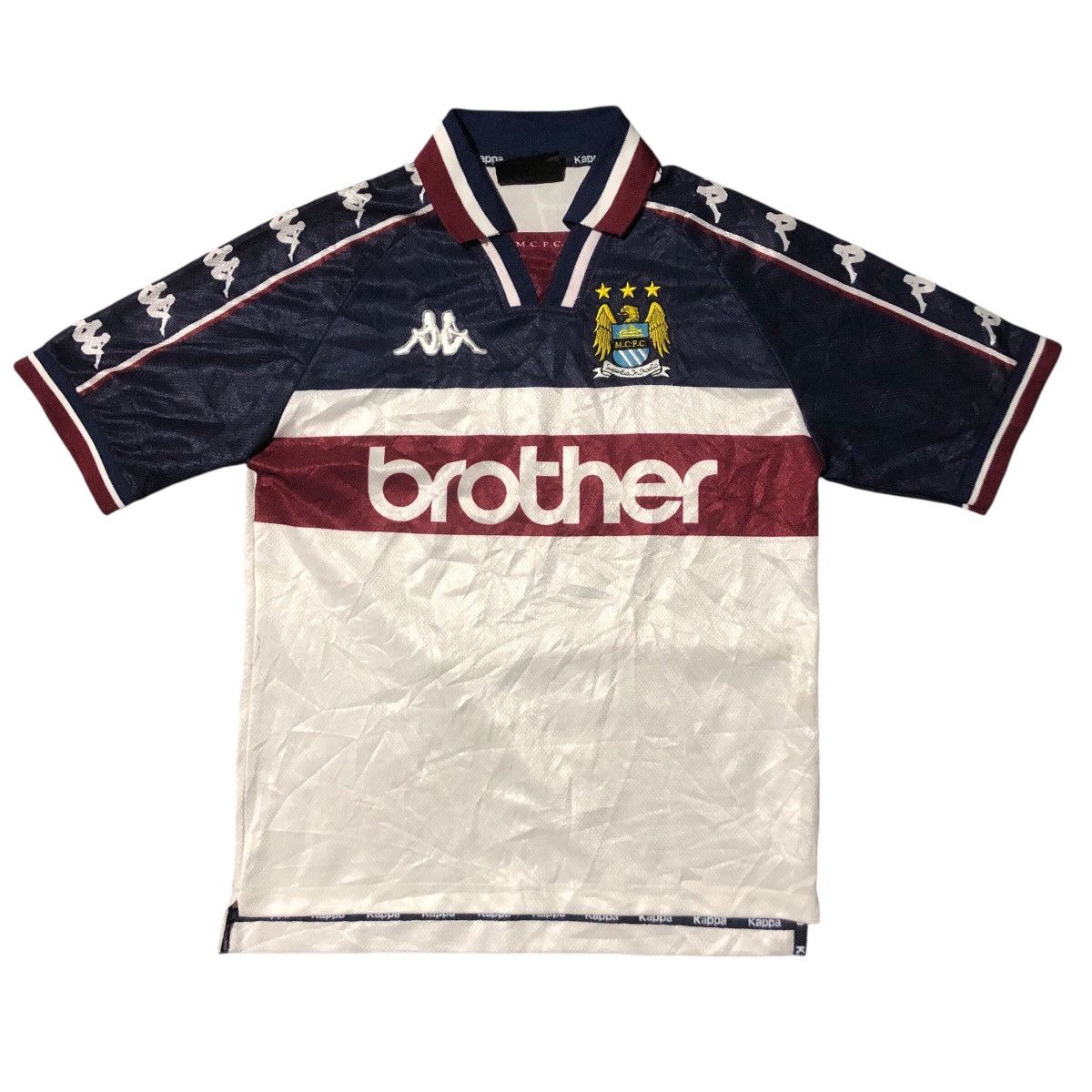 Vintage Kappa Manchester City Football Jersey 1997-98 Away