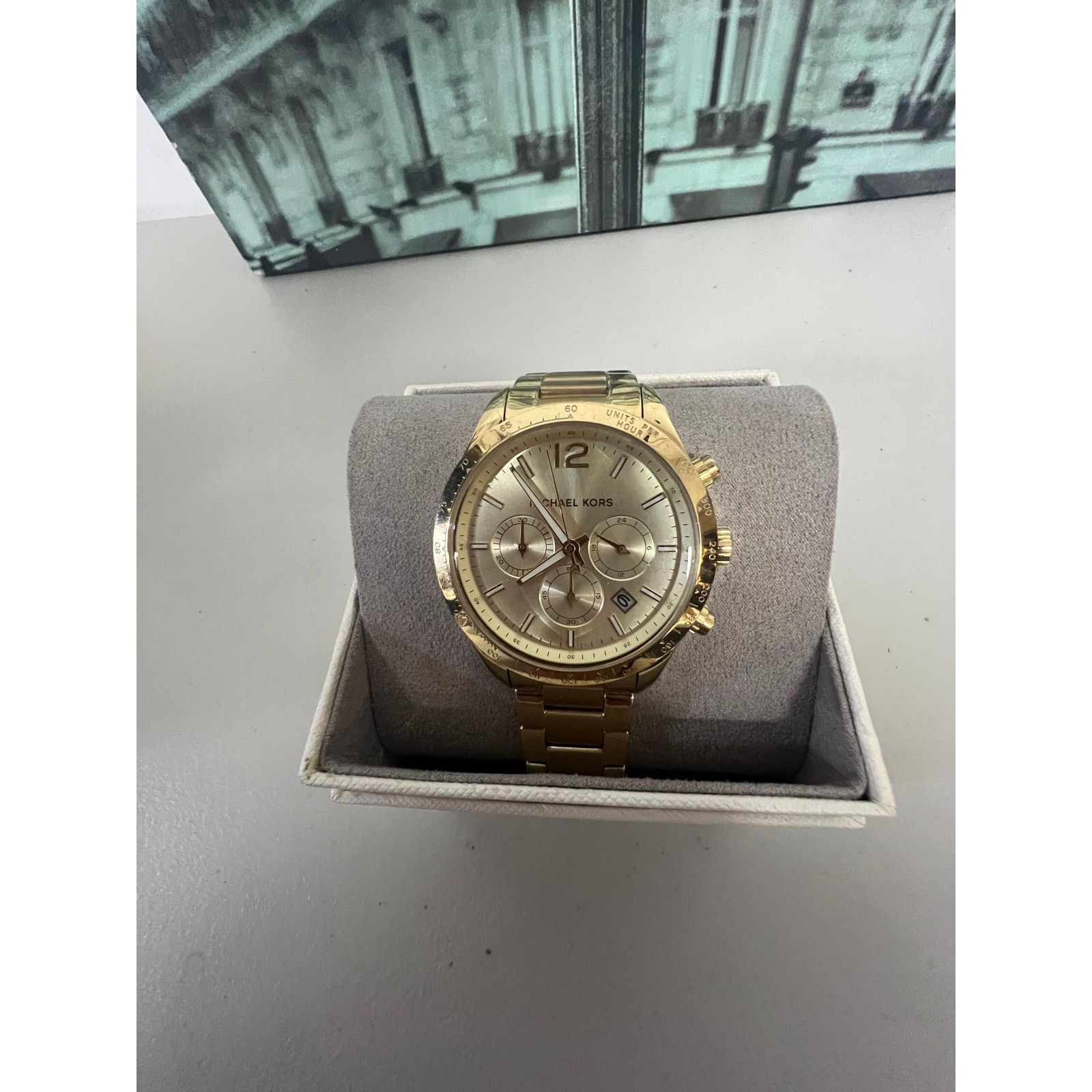 Michael Kors Michael Kors MK6795 Oversized Layton Gold-Tone Watch Size ONE SIZE - 1 Thumbnail