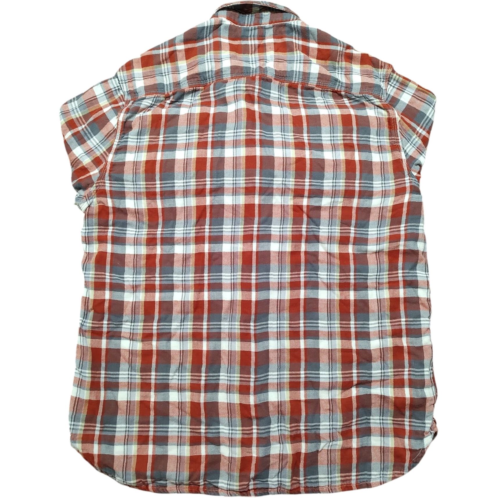 Lucky Brand Lucky Brand Shirt Mens Flannel Red Plaid Long Sleeve Button-Up 44 Chest L Large Classic Western Outdoor Mens Size US L / EU 52-54 / 3 - 3 Thumbnail