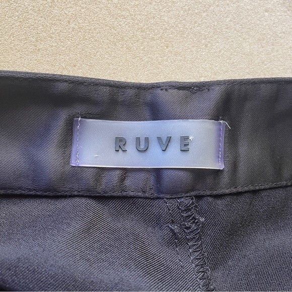 Other Ruve Loe Black Satin Ruched Skinny Slim Pants - S Size 28" / US 6 / IT 42 - 6 Thumbnail