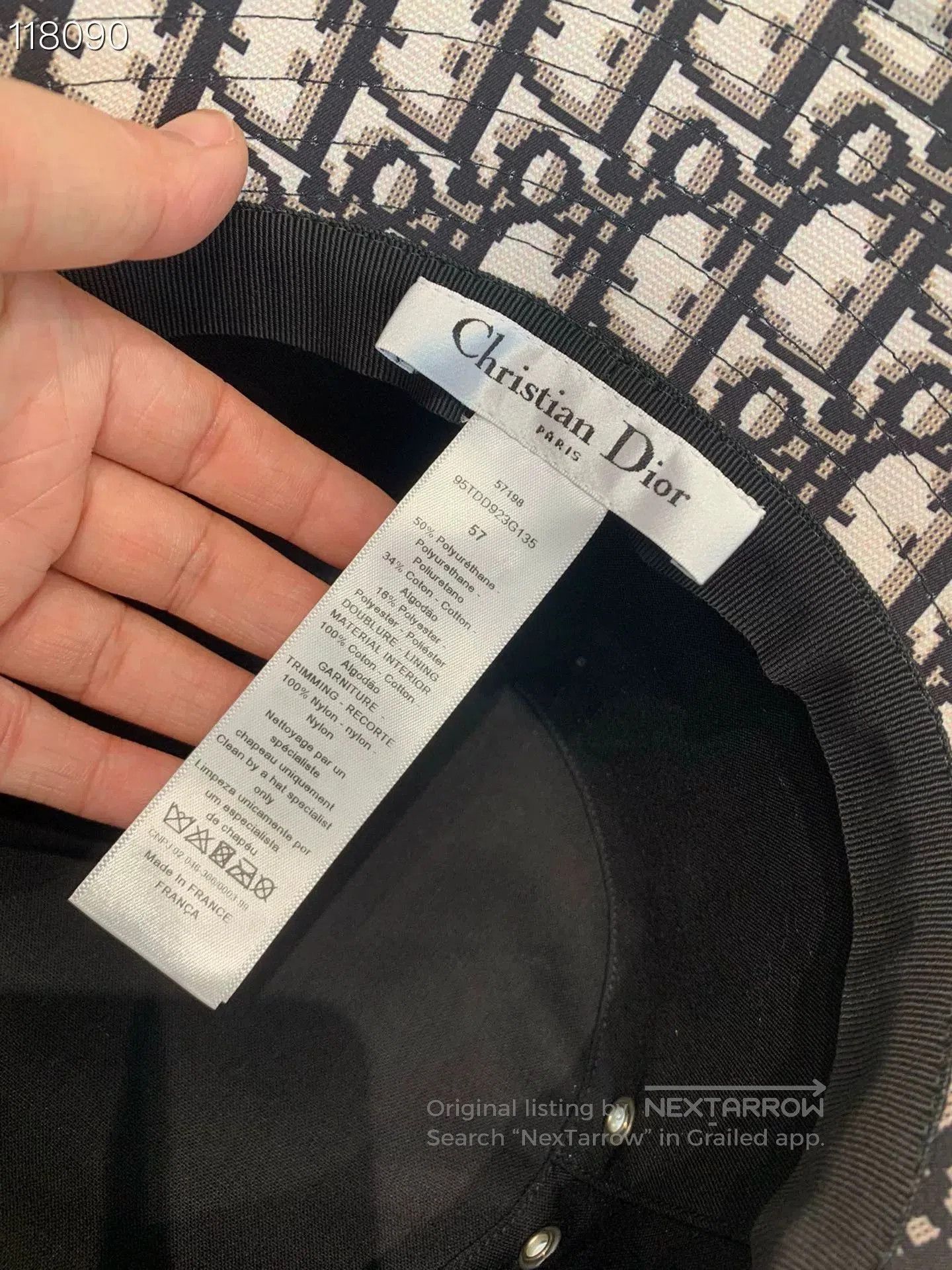 Dior Dior Leather & Lace Bucket Hat. Size ONE SIZE - 5 Thumbnail