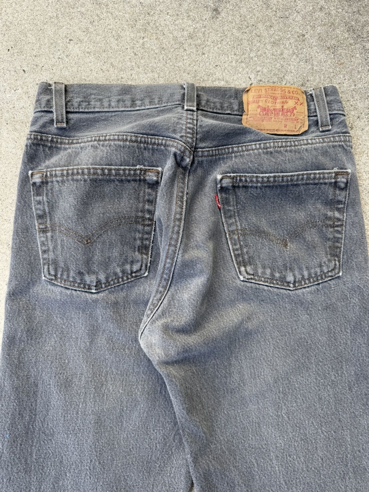 Levi's × Vintage Vtg 90’s Levi’s 501xx Buttonfly Straight Faded Jeans 29x29 Size US 29 - 10 Thumbnail